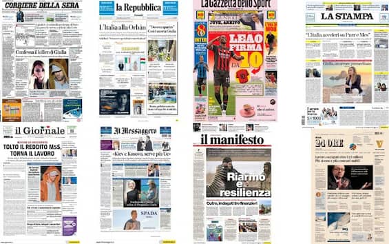 Le Prime Pagine Dei Quotidiani Di Oggi Giugno La Rassegna Stampa Di