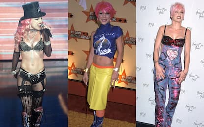 Pink compie 45 anni, l'evoluzione dei suoi look dagli esordi a oggi