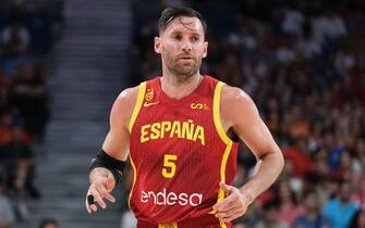 Rudy Fernández   of Spain s during match  Spain and Puerto Rico to preparation for Paris Olympic Games at WiZink Center on July 23, 2024 in Madrid, Spain (Photo by Oscar Gonzalez/Sipa USA)