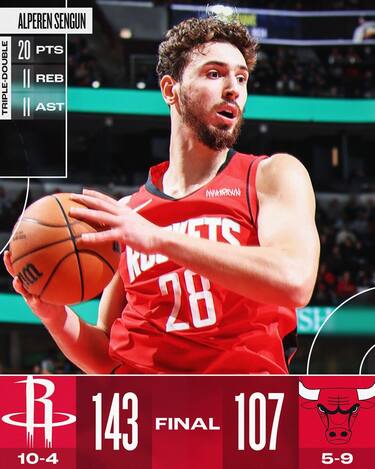 CHICAGO BULLS-HOUSTON ROCKETS 107-143