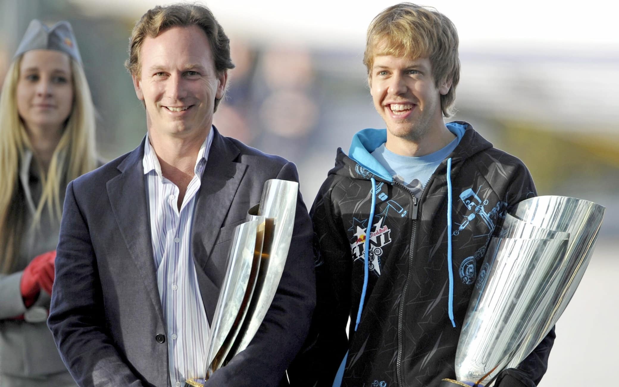 Christian Horner Sebastian Vettel