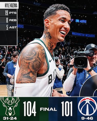 WASHINGTON WIZARDS-MILWAUKEE BUCKS 101-104