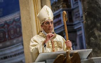 Cardinal Baldassare Reina presides over a Holy Mass for the open the Holy Door in St Giovanni's Basilica, in Rome, Italy, 29 December 2024. ANSA/GIUSEPPE LAMI