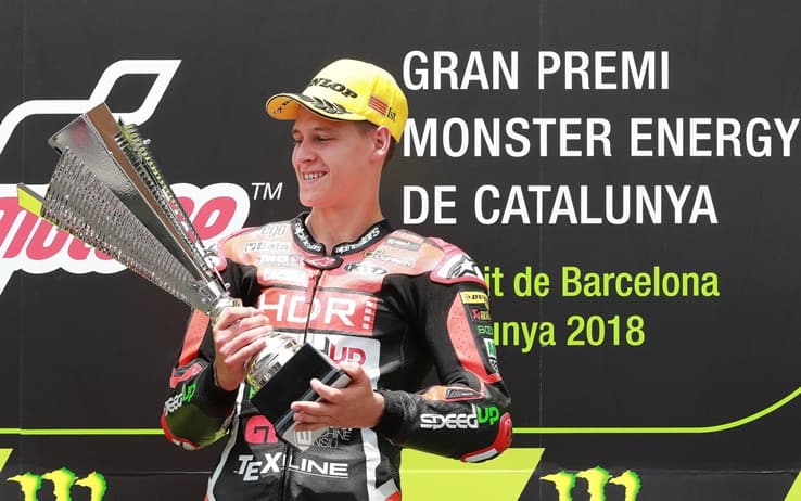 Quartararo, prima vittoria in Moto2