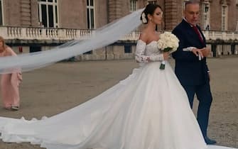 Gessica Notaro sposa Filippo Bologni alla Reggia di Venaria