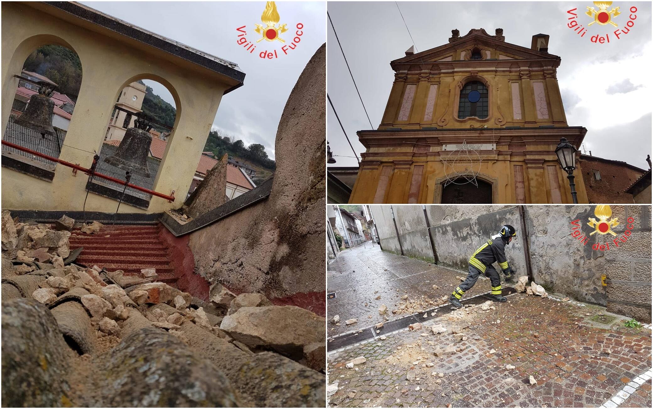 Fulmine colpisce chiesa in Calabria