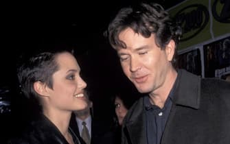 Angelina Jolie and Timothy Hutton (Photo by Ron Galella, Ltd./Ron Galella Collection via Getty Images)