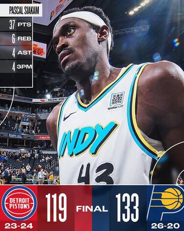 INDIANA PACERS-DETROIT PISTONS 133-119