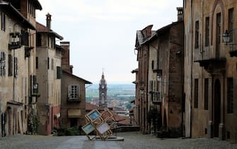 PIEMONTE, SALUZZO, CUNEO, ITALY - 2018/05/19: A view of Saluzzo, one of ten most beautiful little villages in Italy. Saluzzo is a village of Piemonte region northern Italy. In Saluzzo there are monument since gothic era to  Renaissance until at '800 italian. (Photo by Mario Laporta/KONTROLAB /LightRocket via Getty Images)