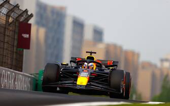 SHANGHAI INTERNATIONAL CIRCUIT, CHINA - APRIL 20: Max Verstappen, Red Bull Racing RB20 during the Chinese GP at Shanghai International Circuit on Saturday April 20, 2024 in Shanghai, China. (Photo by Andy Hone / LAT Images)
