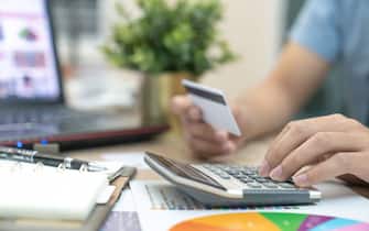 calculate how much cost or spending have with credit cards