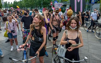 Milano. Marcia Marciona Non Tras Biciclettata in Occasione del Global gay Pride 2020