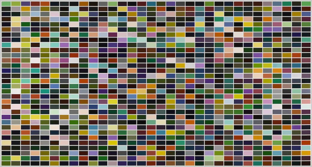 Gerhard Richter, 1024 Farben (350-3), 1973. Collection Centre Pompidou, Paris. Musée national d’art moderne - Centre de création industrielle. Photo credit: © Centre Pompidou, MNAM-CCI/ Philippe Migeat /Dist. GrandPalaisRmn, © Gerhard Richter 2025
