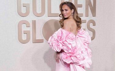 Jennifer Lopez attends the arrivals of The 81st Annual Golden Globe Awards at The Beverly Hilton Hotel in Beverly Hills, CA on January 7, 2024. (Photo by Sthanlee Mirador/SipaUSA)