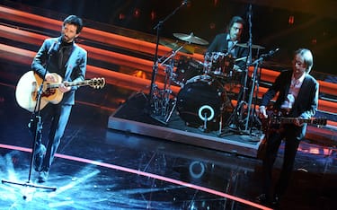 Marlene Kuntz band on stage during the second night of the Sanremo Italian Song Festival at the Ariston Theatre in Sanremo,Italy, 15 February 2012.           ANSA/ETTORE FERRARI