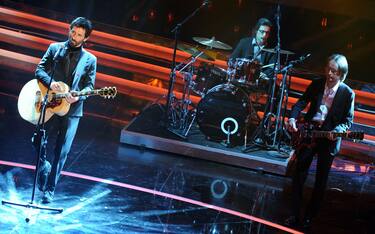 Marlene Kuntz band on stage during the second night of the Sanremo Italian Song Festival at the Ariston Theatre in Sanremo,Italy, 15 February 2012.           ANSA/ETTORE FERRARI