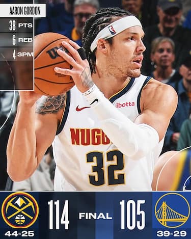 GOLDEN STATE WARRIORS-DENVER NUGGETS 105-114