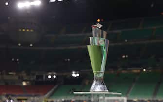 UEFA Nations League Finals 2021 Trophy during the UEFA Nations League Finals 2021 final football match between Spain and France at Giuseppe Meazza Stadium, Milan, Italy on October 10, 2021
