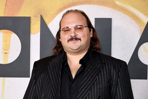 NEW YORK, NEW YORK - OCTOBER 21: Stavros Halkias attends Focus Features' "Bugonia" New York Premiere at Museum of Modern Art on October 21, 2025 in New York City. (Photo by Jamie McCarthy/Getty Images)