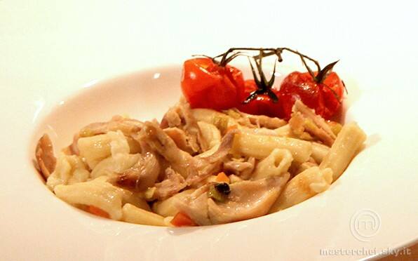 Rigatoni con sugo bianco di coniglio