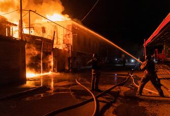 Case distrutte a Kharkiv