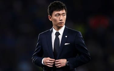 ATATURK OLYMPIC STADIUM, ISTANBUL, TURKEY - 2023/06/11: Steven Zhang, chairman of FC Internazionale, looks on during the award ceremony following the UEFA Champions League final football match between Manchester City FC and FC Internazionale. Manchester City FC won 1-0 over FC Internazionale. (Photo by Nicolò Campo/LightRocket via Getty Images)