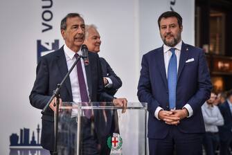 Inaugurazione nuova linea metro M5 in piazza San Babila