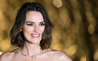 Keira Knightley attending the Le Grand Diner du Louvre Arrivals Photocall at the Musee du Louvre as part of Paris Fashion Week on March 04, 2025 in Paris, France. Photo by Aurore Marechal/ABACAPRESS.COM