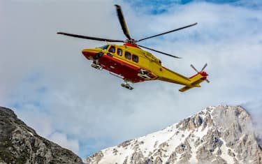 helicopter rescue on CornoGrande, Gransasso D`italia