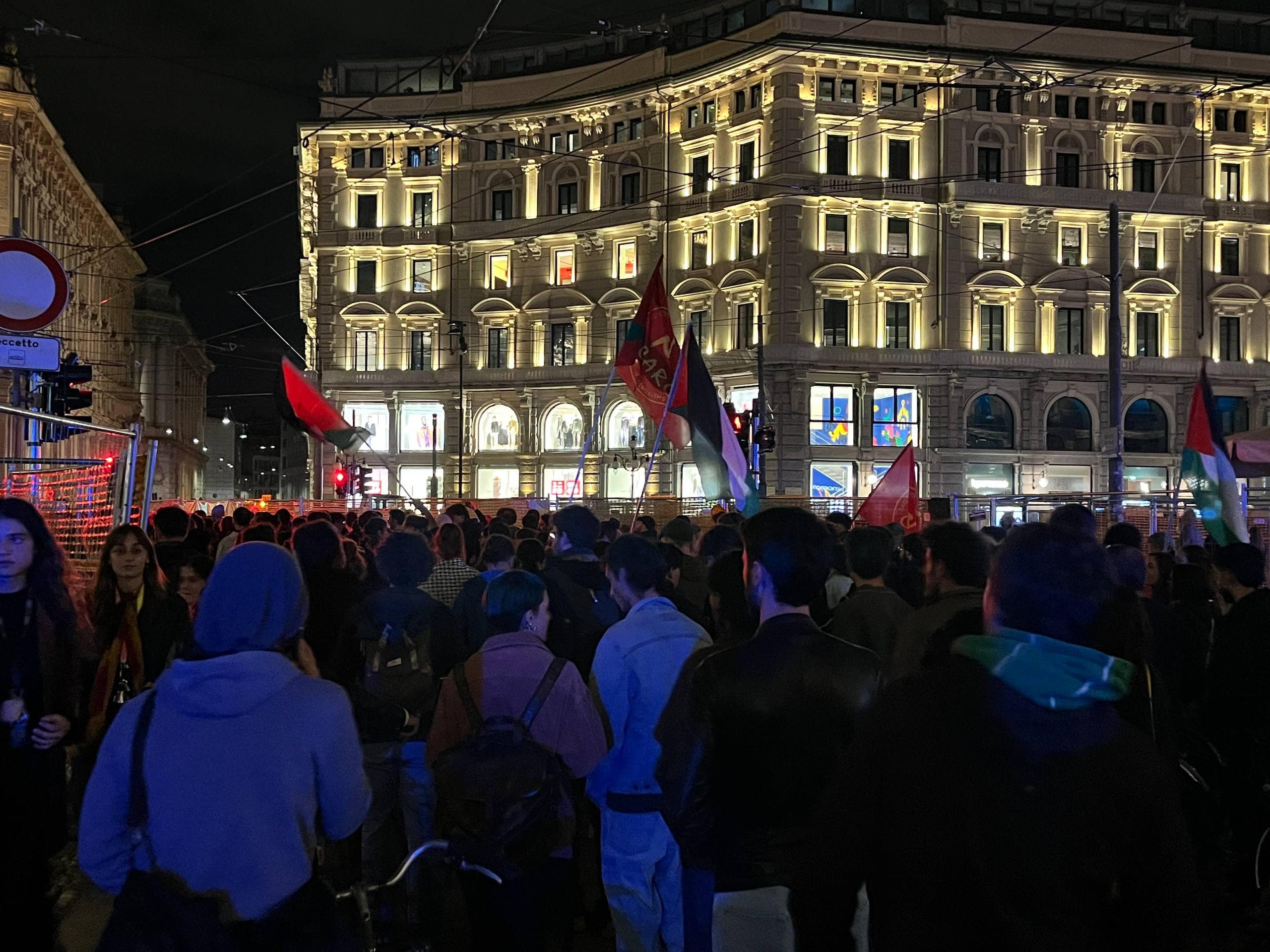 Milano, manifestazione ProPal