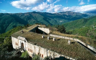 ITALY - CIRCA 2016: Forte Centrale, Nava Fortifications, Colle di Nava, mountain pass, Liguria. Italy, 19th century. (Photo by DeAgostini/Getty Images)