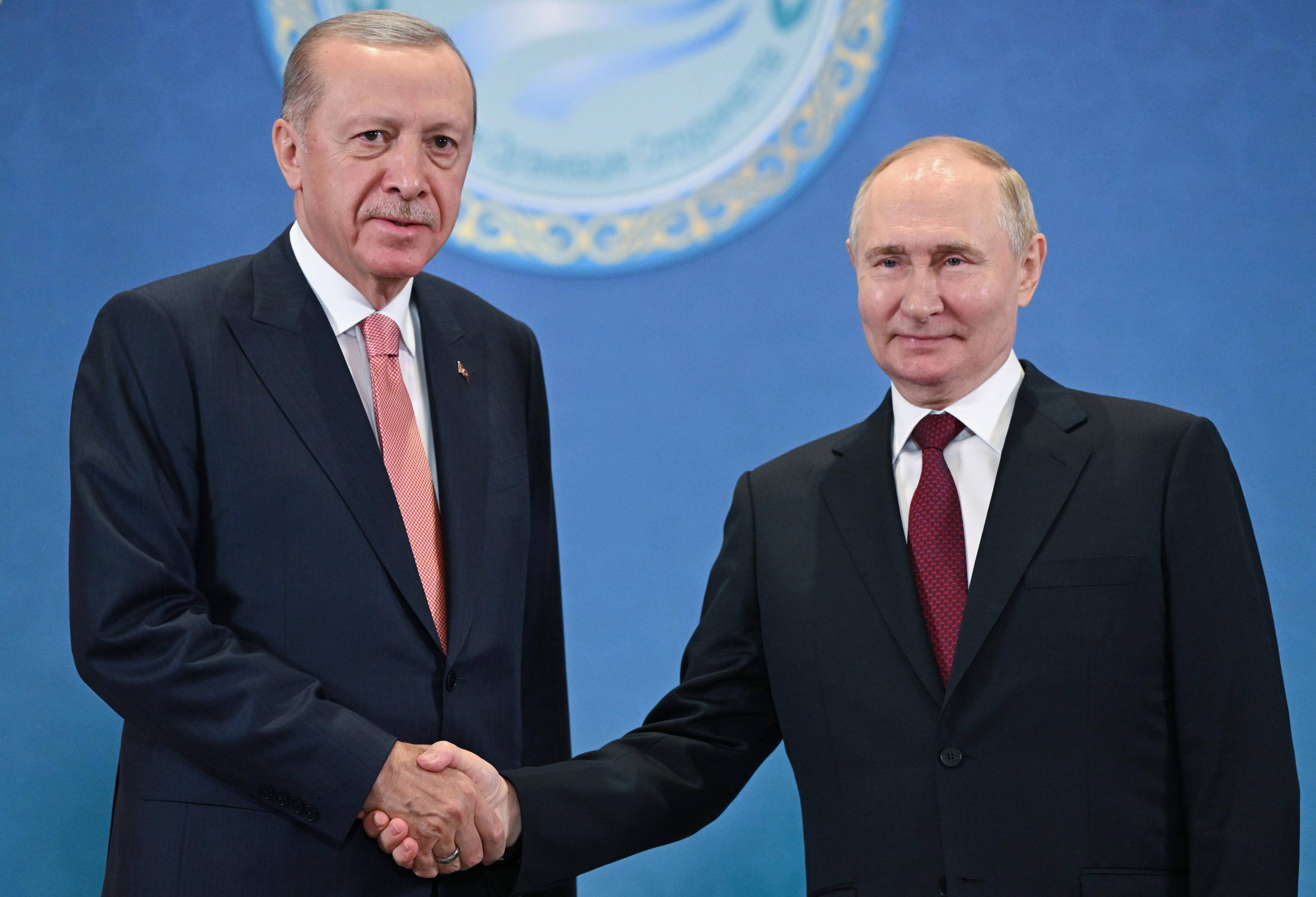 Recep Tayyip Erdogan e Vladimir Putin