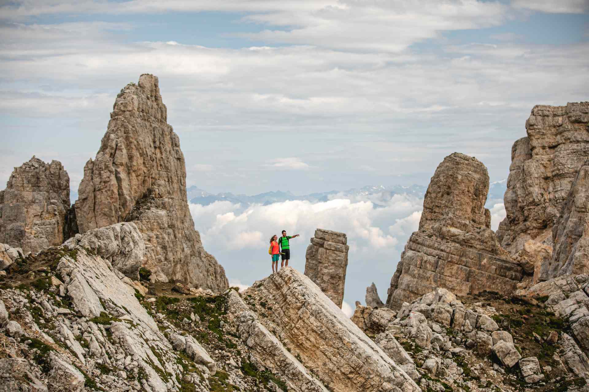 Il Latemar, uno dei gruppi montuosi delle Dolomiti in Alto Adige 