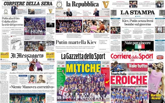 Le prime pagine dei quotidiani di oggi 8 settembre: la rassegna stampa Le prime pagine dei quotidiani di oggi 8 settembre: la rassegna stampa