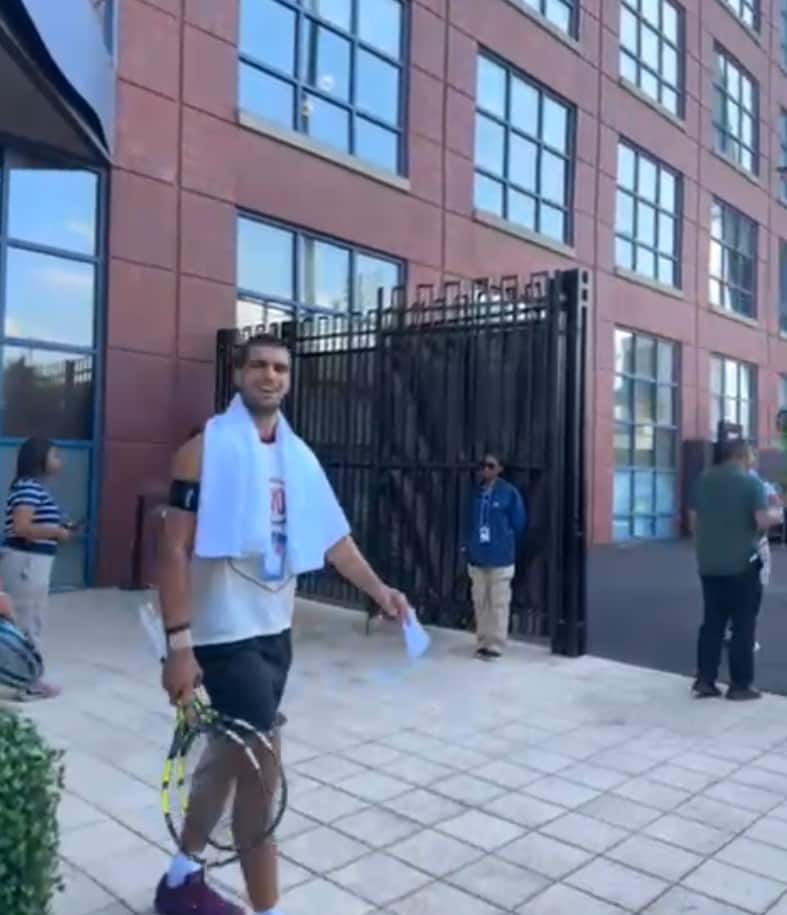 L'arrivo di Alcaraz a Flushing Meadows