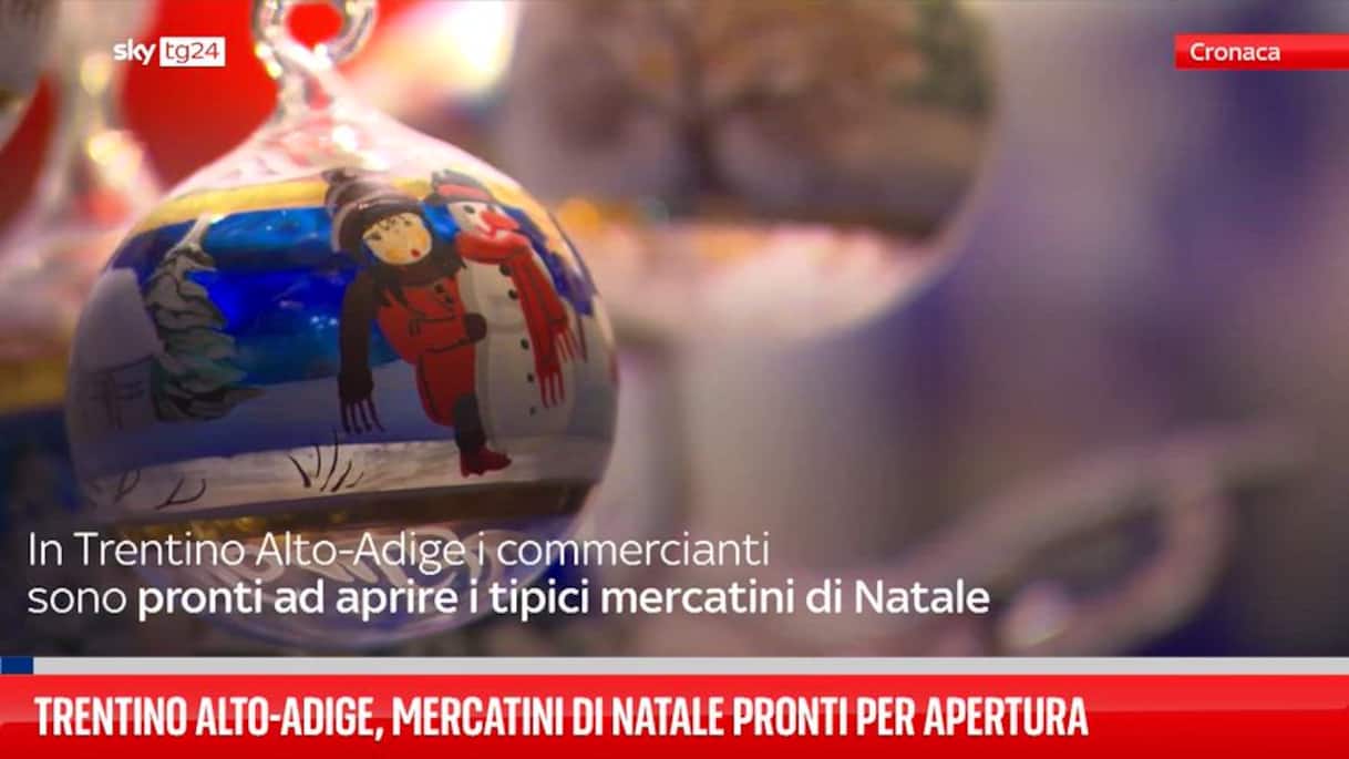 Trentino Alto Adige, mercatini di Natale pronti per apertura