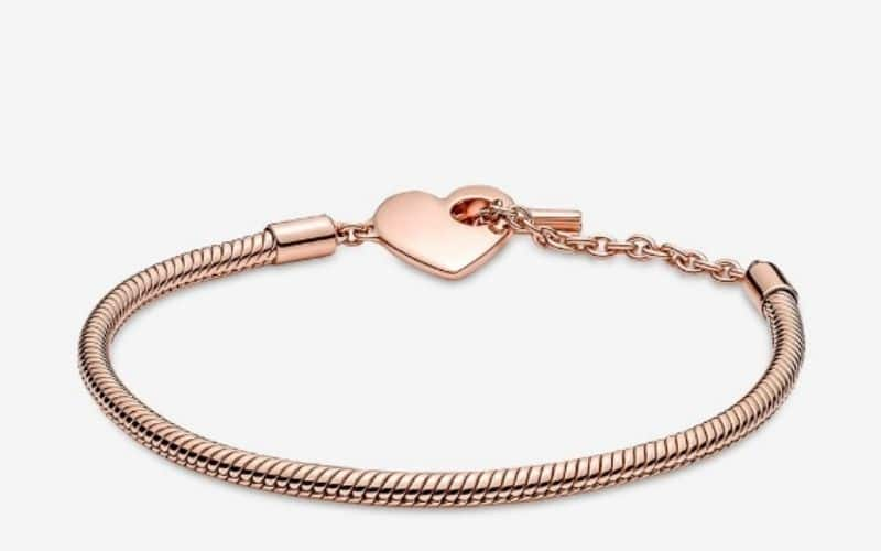 Bracciale con Chiusura a T e Cuore 