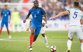 Paul Pogba of France in action during the international friendly match between France and England at the Stade de France on June 13, 2017 in Saint-Denis, FRANCE. France won England with 3-2.
 (Photo by Xinhua/Sipa USA)