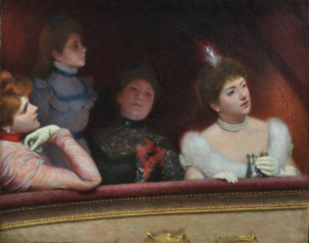 Federico Zandomeneghi, Au théatre. Nel palco