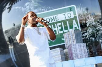 US rapper Pusha T performs during the first week-end of Coachella Valley Music and Arts Festival in Indio, California, on April 14, 2023. (Photo by VALERIE MACON / AFP) (Photo by VALERIE MACON/AFP via Getty Images)