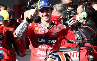 ALGARVE INTERNATIONAL CIRCUIT, PORTUGAL - NOVEMBER 06: Francesco Bagnaia, Ducati Team during the Algarve GP at Algarve International Circuit on Saturday November 06, 2021 in Portimao, Portugal. (Photo by Gold and Goose / LAT Images)