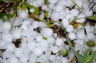 Hail is a form of solid precipitation. It is distinct from sleet, though the two are often confused for one another
