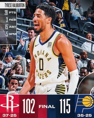 INDIANA PACERS-HOUSTON ROCKETS 115-102