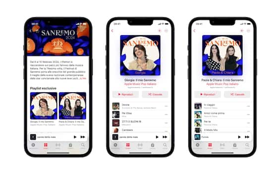 Sanremo Festival, dedicated playlists on Apple Music