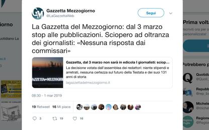 Gazzetta del Mezzogiorno, sciopero ad oltranza