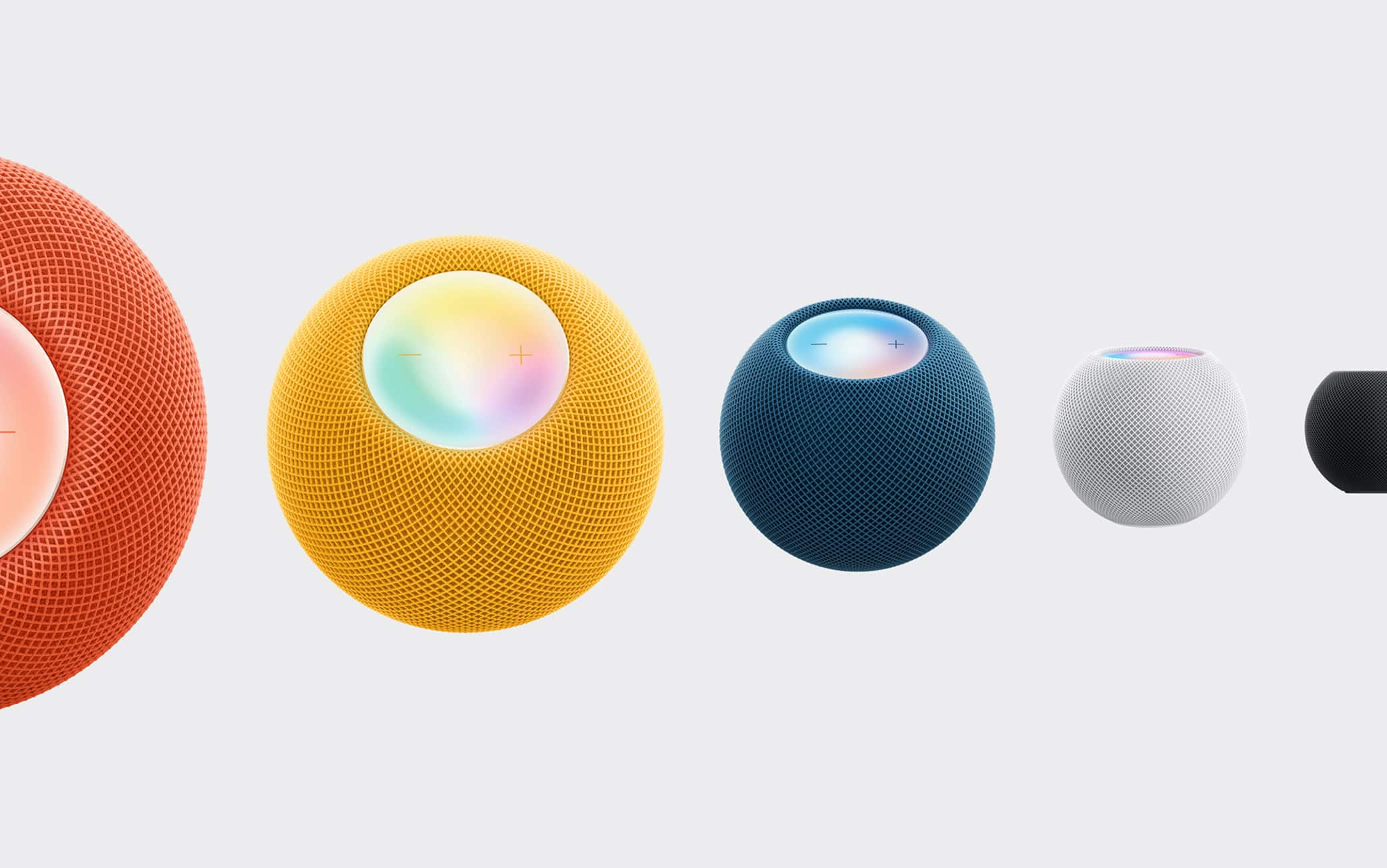 I cinque colori di HomePod mini