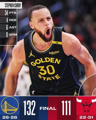 CHICAGO BULLS-GOLDEN STATE WARRIORS 111-132