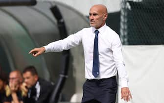 Vinovo, Italy, 14th September 2022. Paolo Montero Head Coach of Juventus reacts during the UEFA Youth League match at Juventus Training Centre, Turin. Picture credit should read: Jonathan Moscrop / Sportimage