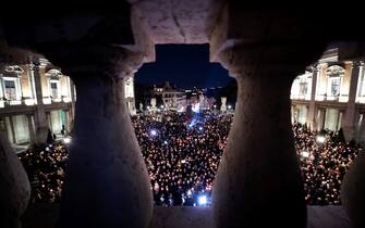 Fiaccolata a Roma per Navalny