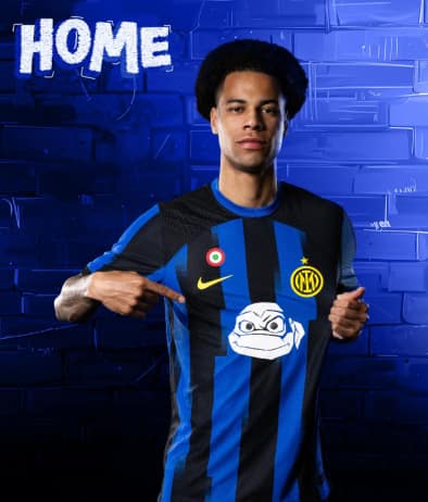 Inter contro il Genoa una maglia dedicata alle Tartarughe Ninja